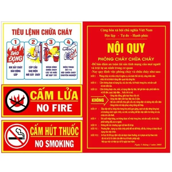 Bộ tiêu lệnh phòng cháy chữa cháy